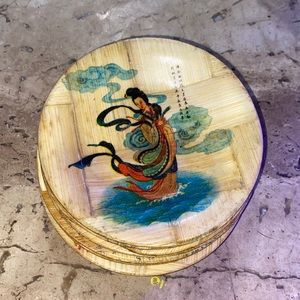 Vintage bamboo plates